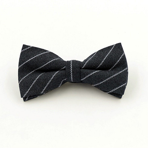 Набір сірий, метелик і хустинка в білу смужку BPL-0815