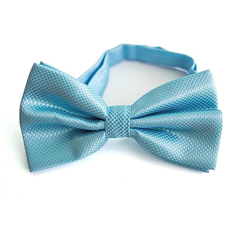 Набор голубой, бабочка и платок в ромбики BPLH-0829