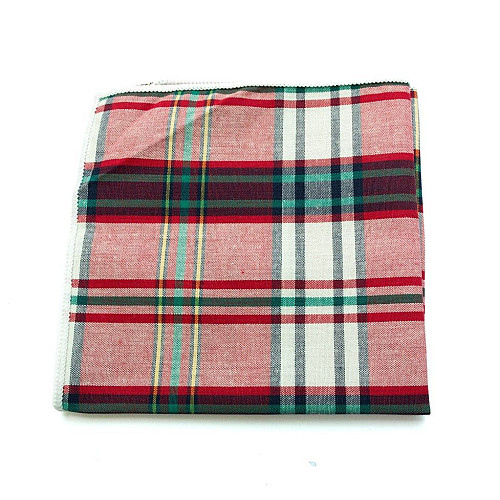 Блідо-Червоний набір метелик і хустинка в клітку BPL-0842