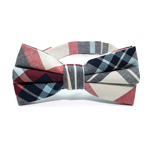 Набор бабочка і платок в клетку BPL-0854