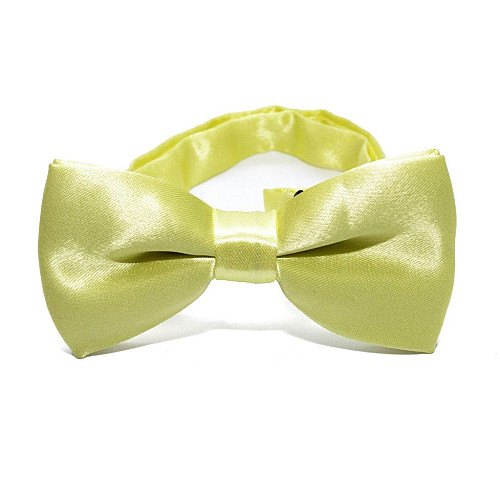 Дитячий краватка метелик Gofin світло-оливковий глянцевий DDB-030