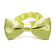 Дитячий краватка метелик Gofin світло-оливковий глянцевий DDB-030