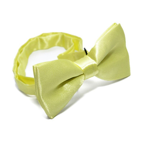 Дитячий краватка метелик Gofin світло-оливковий глянцевий DDB-030