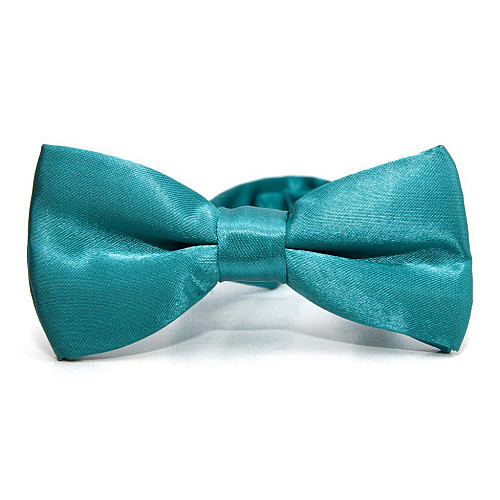 Детская бирюзовая галстук бабочка Gofin глянцевая DDB-29001