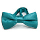 Детская бирюзовая галстук бабочка Gofin глянцевая DDB-29001