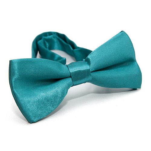 Детская бирюзовая галстук бабочка Gofin глянцевая DDB-29001