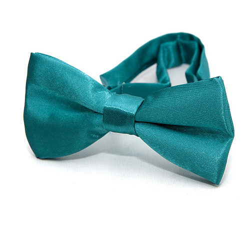 Детская бирюзовая галстук бабочка Gofin глянцевая DDB-29001