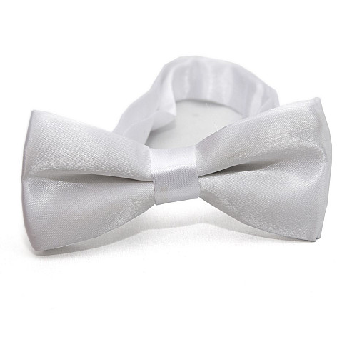 Детская белая галстук бабочка Gofin глянцевая DDB-29023