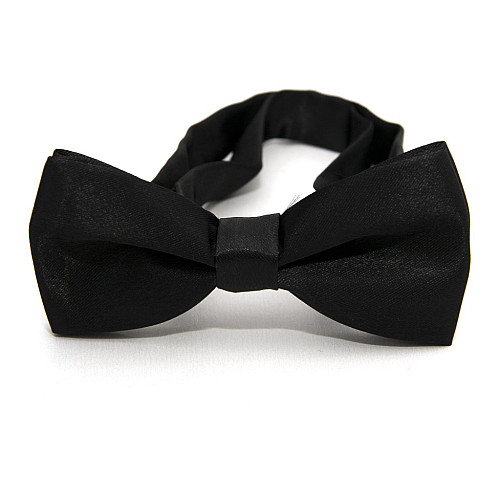 Детская черная галстук бабочка Gofin глянцевый DDB-29028