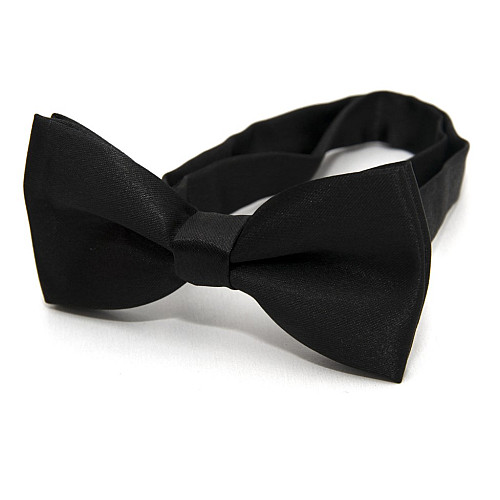 Детская черная галстук бабочка Gofin глянцевый DDB-29028