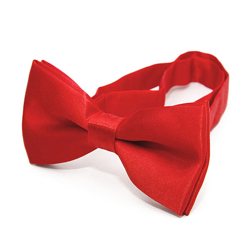 Детская красная галстук-бабочка Gofin глянцевая DDB-29032