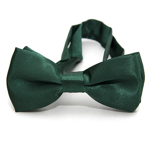 Детская зеленая-изумрудная галстук-бабочка Gofin глянцевая DDB-29033