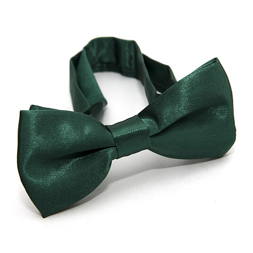 Детская зеленая-изумрудная галстук-бабочка Gofin глянцевая DDB-29033