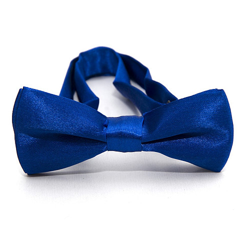 Детская галстук-бабочка Gofin синяя-електрик глянцевая DDB-29034