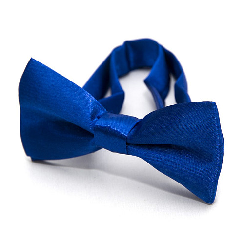 Детская галстук-бабочка Gofin синяя-електрик глянцевая DDB-29034