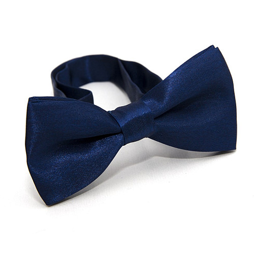 Детская синяя галстук-бабочка Gofin глянцевая DDB-29035