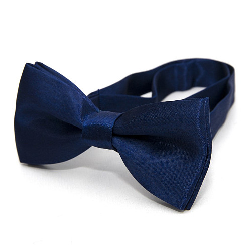 Детская синяя галстук-бабочка Gofin глянцевая DDB-29035