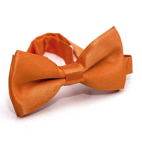 Детская оранжевая галстук-бабочка Gofin глянцевая DDB-29036