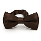 Дитячий темно-коричневий краватка-метелик Gofin глянцевий DDB-29038