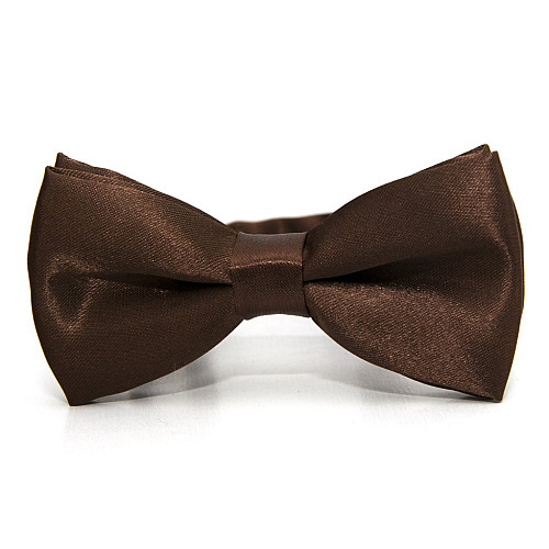 Дитячий темно-коричневий краватка-метелик Gofin глянцевий DDB-29038