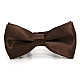 Дитячий темно-коричневий краватка-метелик Gofin глянцевий DDB-29038