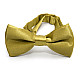 Детская золотистая галстук-бабочка Gofin глянцевая DDB-29039