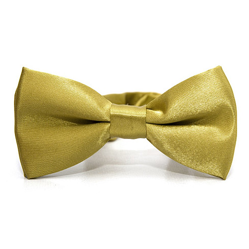 Детская золотистая галстук-бабочка Gofin глянцевая DDB-29039