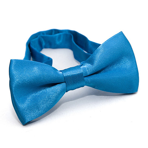 Детская голубая галстук-бабочка Gofin глянцевая DDB-29043