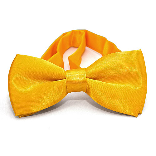 Детская желтая галстук-бабочка Gofin глянцевая DDB-29044