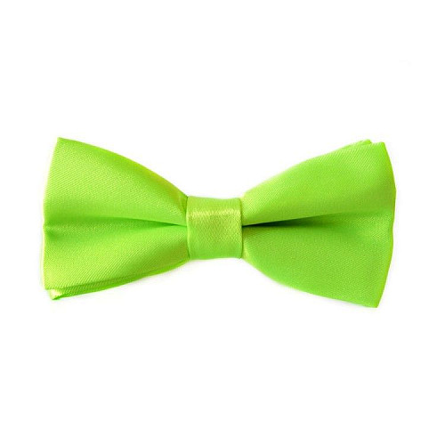 Детская галстук бабочка Gofin салатовая глянцевая DDB-008