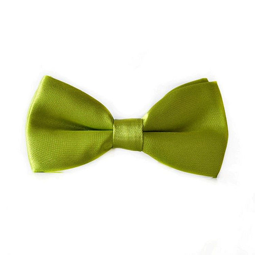 Детская галстук бабочка зеленая-оливковая DDB-010