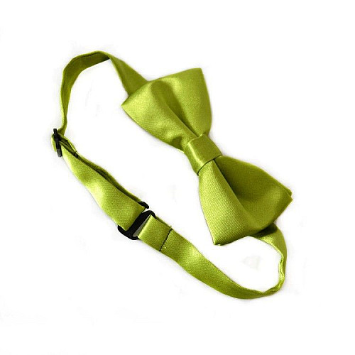 Детская галстук бабочка зеленая-оливковая DDB-010