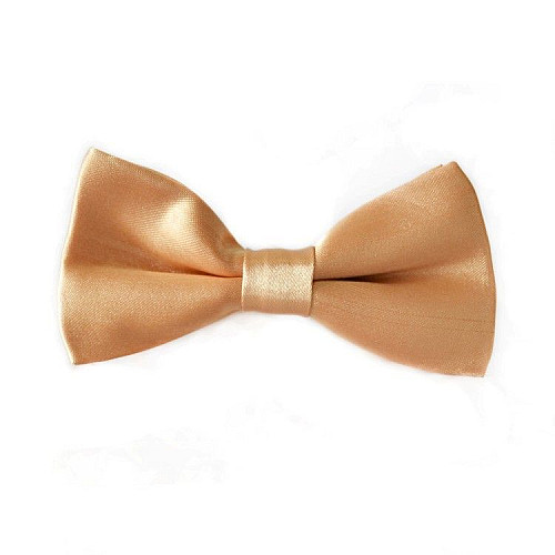 Детская галстук бабочка Gofin бежевая глянцевая DDB-014