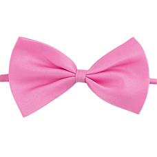 Краватка метелик дитячий однослойний рожевий DOS-0221