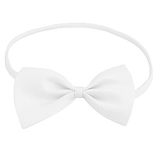 Краватка метелик дитячий однослойний білий DOS-0222