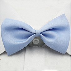 Краватка метелик дитячий однослойний блакитний DOS-0228