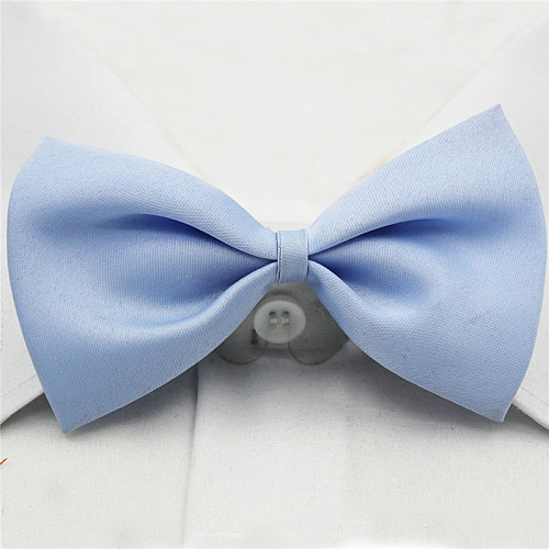 Краватка метелик дитячий однослойний блакитний DOS-0228