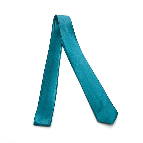 Краватка Gofin вузька бірюзова однотонна FGN-01
