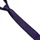 Галстук Gofin узкий темно-фиолетовый однотонный FGN-14