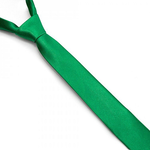 Краватка Gofin вузька зелена однотонна FGN-39