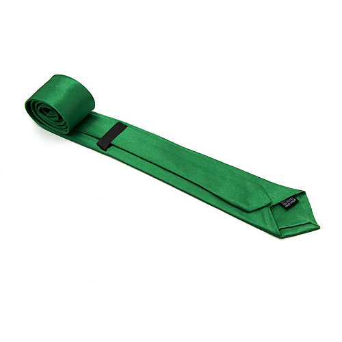 Краватка Gofin вузька зелена однотонна FGN-39