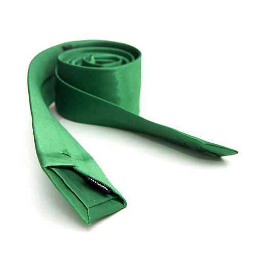 Краватка Gofin вузька зелена однотонна FGN-39