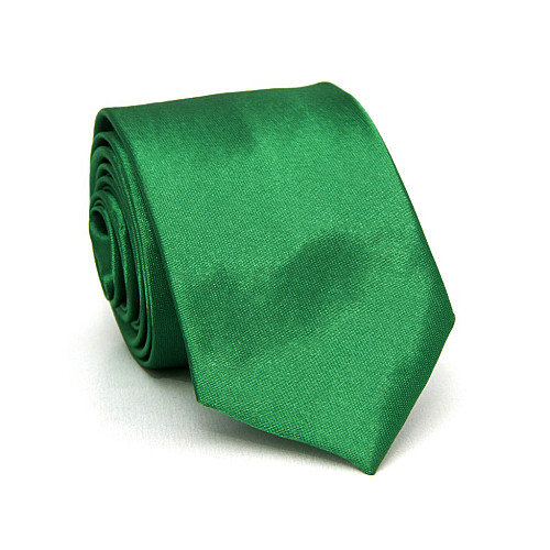 Краватка Gofin вузька зелена однотонна FGN-39