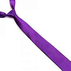 Галстук Gofin фиолетовый узкий однотонный FGN-42