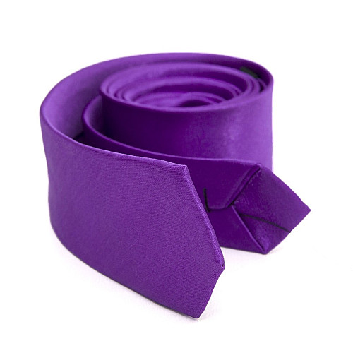 Галстук Gofin фиолетовый узкий однотонный FGN-42