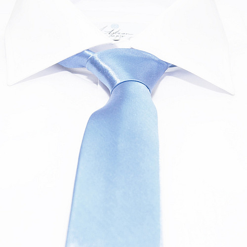 Галстук Gofin узкий голубой FGN-46