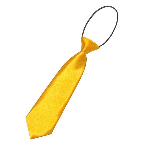 Детский золотисто-желтый галстук Gofin однотонный FGND-2217