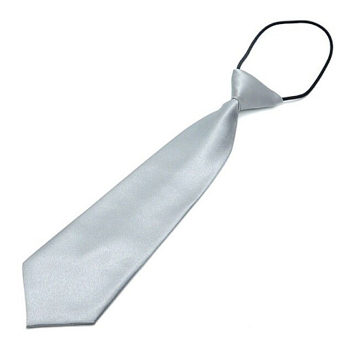Дитяча світло-сіра краватка Gofin однотонна FGND-2222