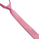 Рожева сатинова краватка Gofin вузька однотонна FGS-21004