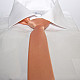 Персиковый сатиновый галстук Gofin узкий однотонный FGS-21005